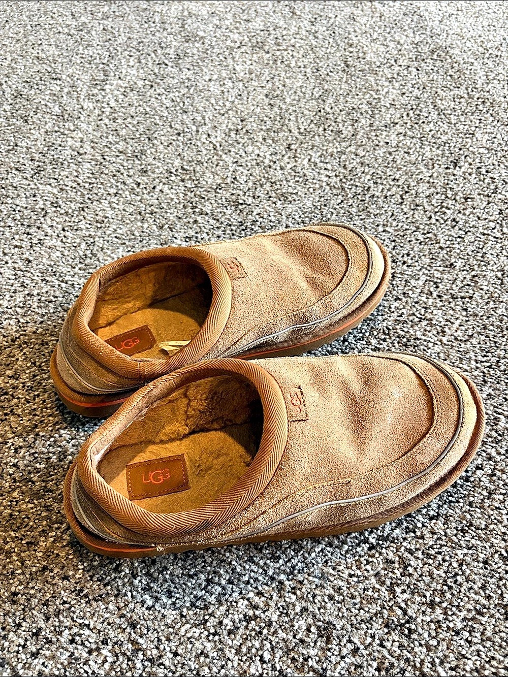 UGG Tasman Lug Suede Slippers Brown US 11